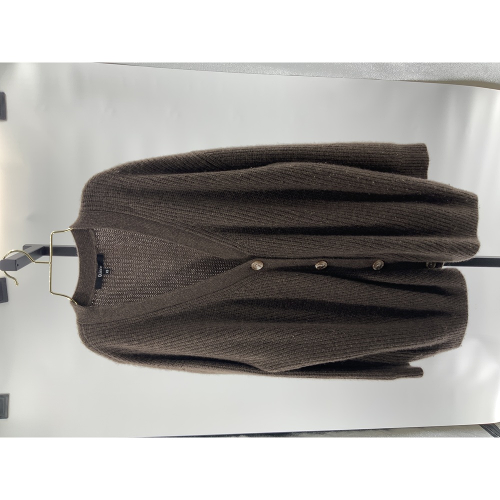 Quince Women's Mongolian Cashmere Boyfriend Cardigan Brown XS